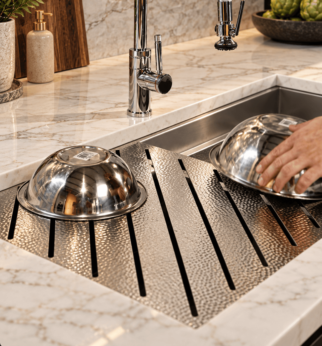 Micro Hammered Stainless Drying Rack